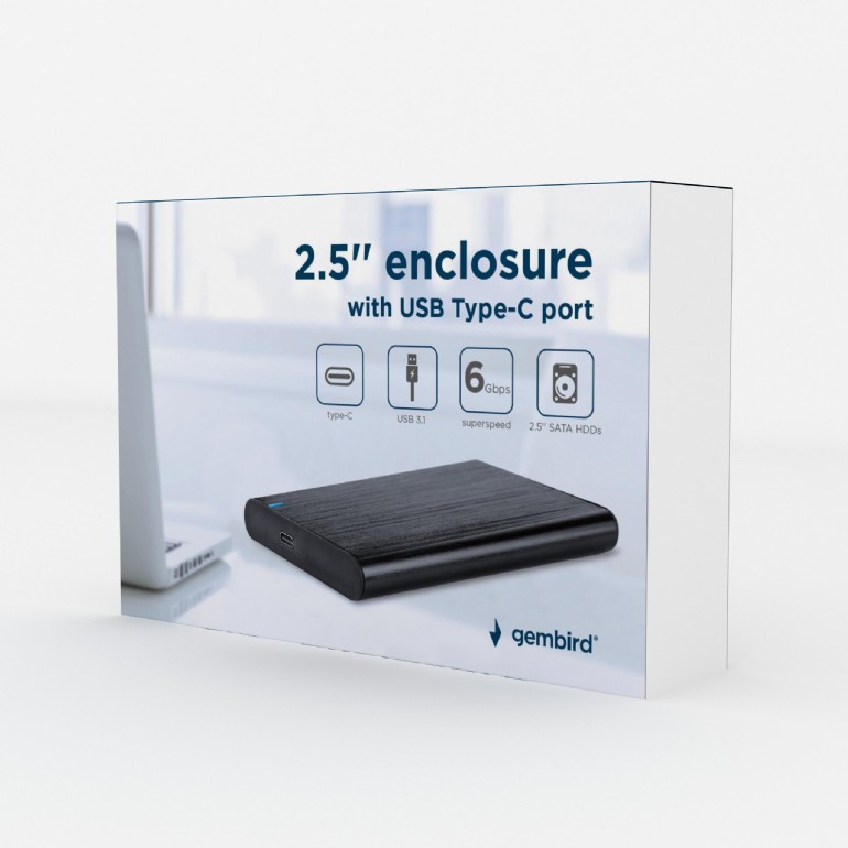 External Rack 2.5" USB 3.1 Type-C Gembird for SATA U3S-6 Gembird