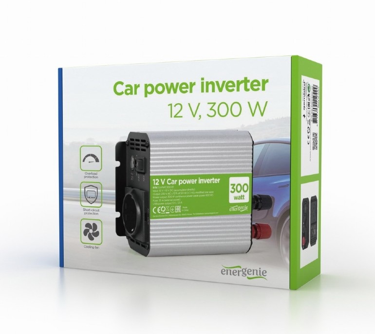 Car Power Inverter Energenie DC-AC 300W EG-PWC-300