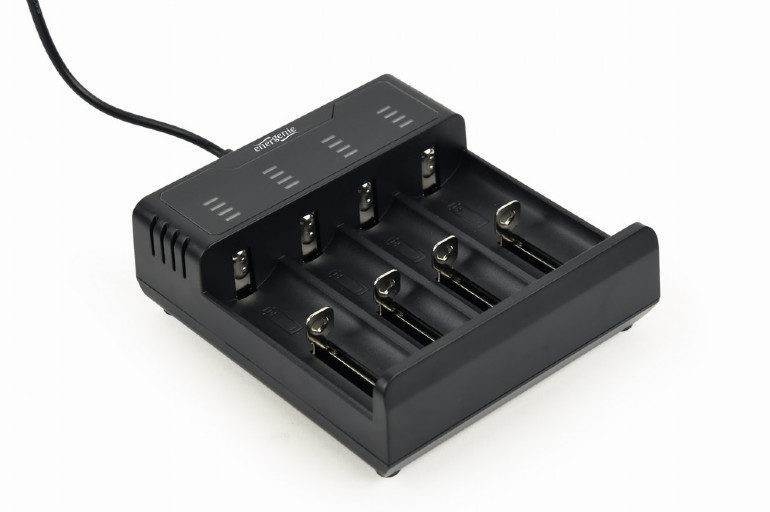 Battery Charger Energenie Fast USB Ni-MH + Li-ion Black