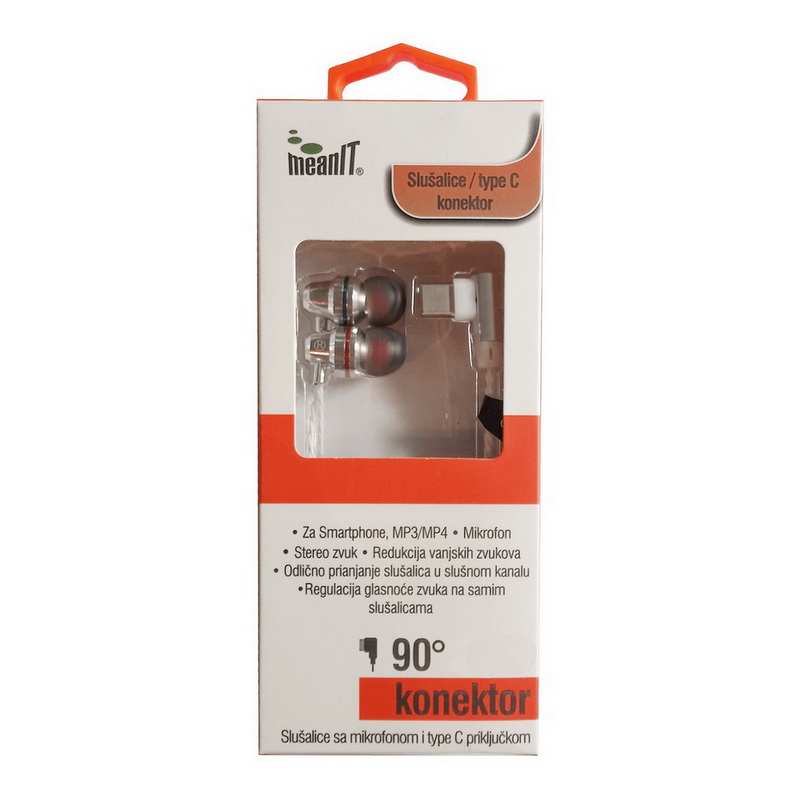 Earphones MeanIT Type-C Black