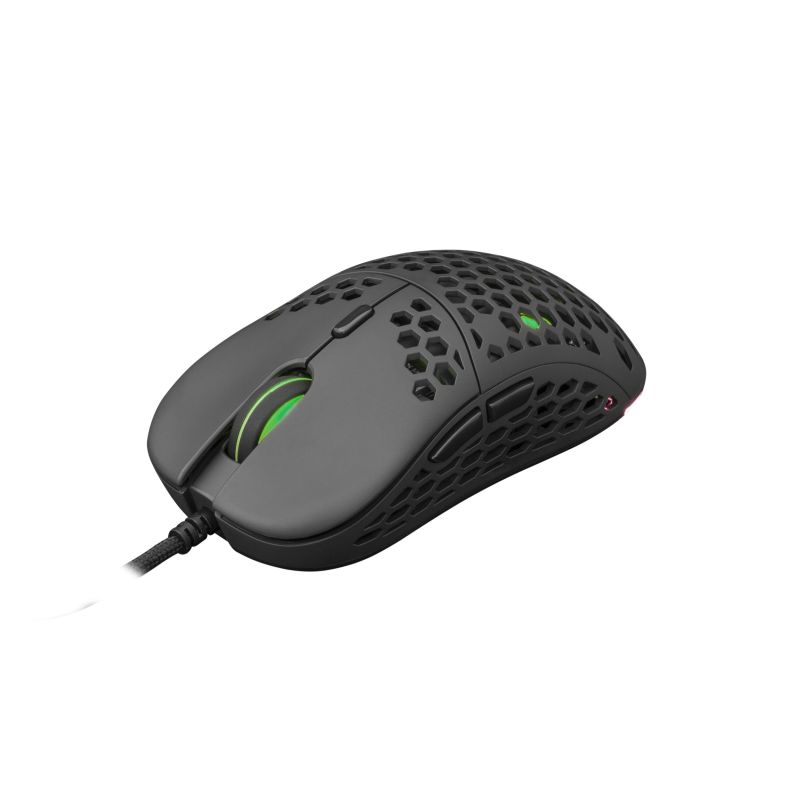 Mouse White Shark Premium Gaming Naginata 16000 DPI RGB Black