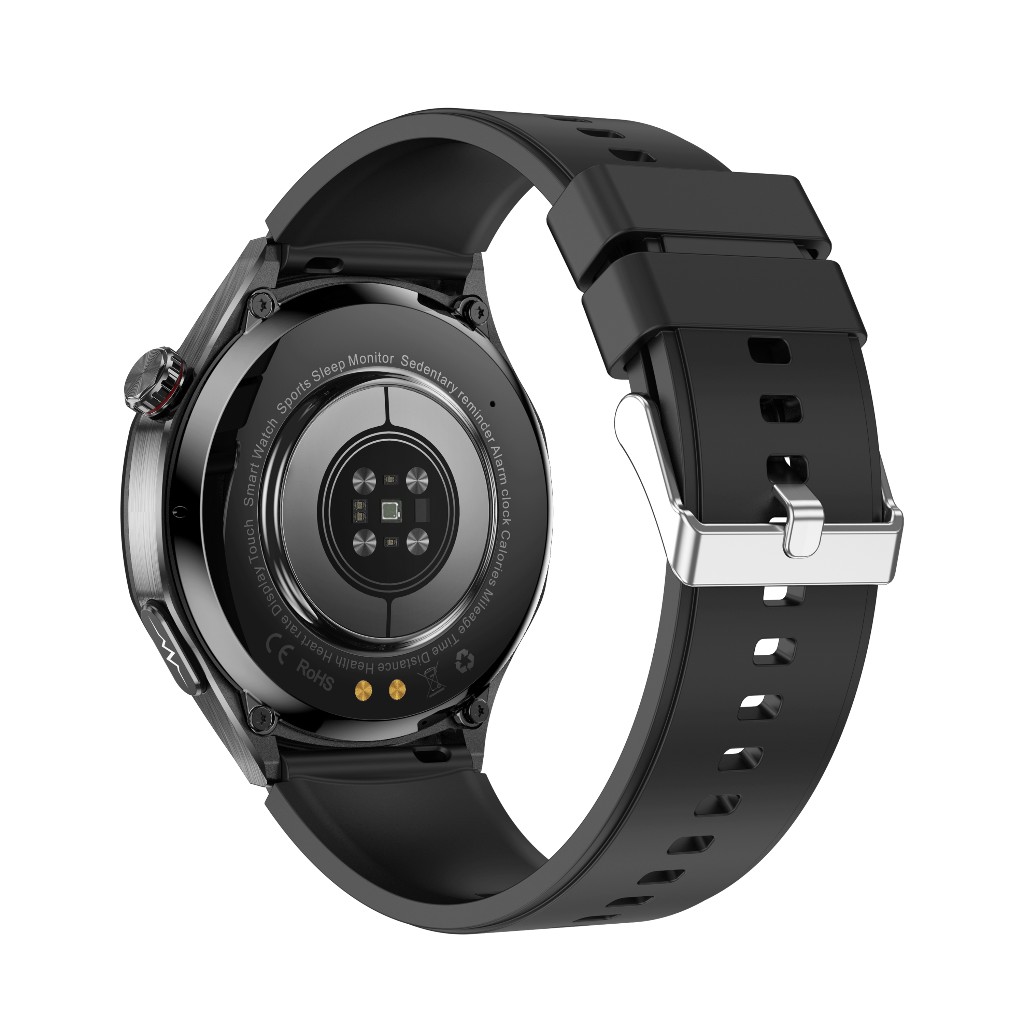 North Edge Healthcare Watch ET456 Black with Heart Rate, Blood Oxygen, Bluetooth Call