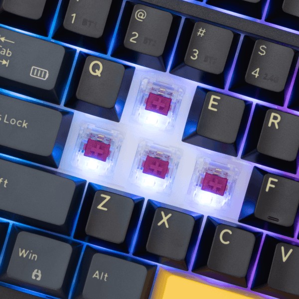 Keyboard White Shark Gaming Excalibur RGB Mechanical Wine Red Switch Black