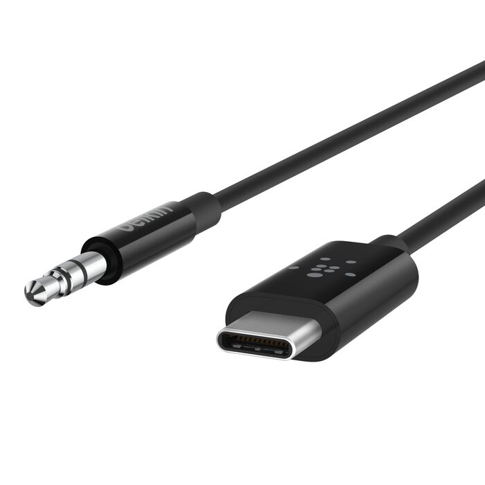 USB-C to 3.5mm Audio Cable Belkin DAC 0.9m - Black