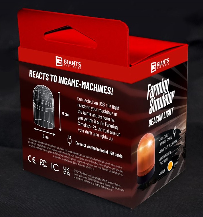 Beacon Light for Game - Farming Simulator 22 (PC)  + DLC VEHICLE ERO GRAPELINER 7000
