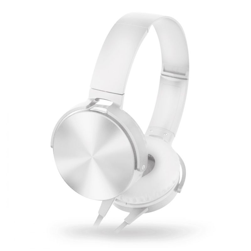 Headphones Freestyle Extra Bass White w/Microphone