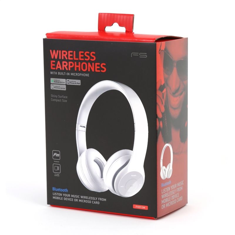 Headphones Omega Freestyle Bluetooth White FH0915