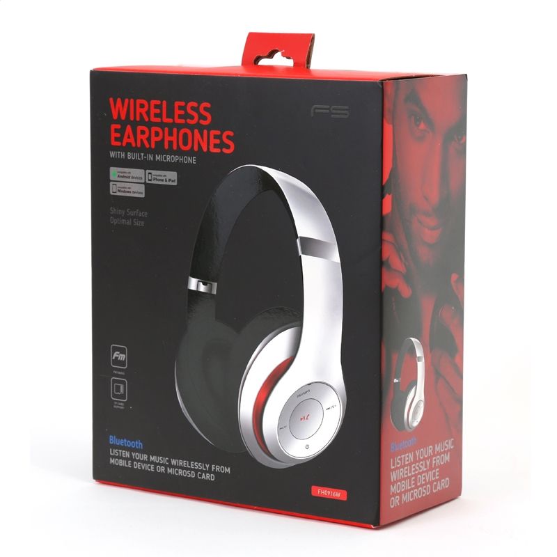 Headphones Omega Freestyle Bluetooth White FH0916