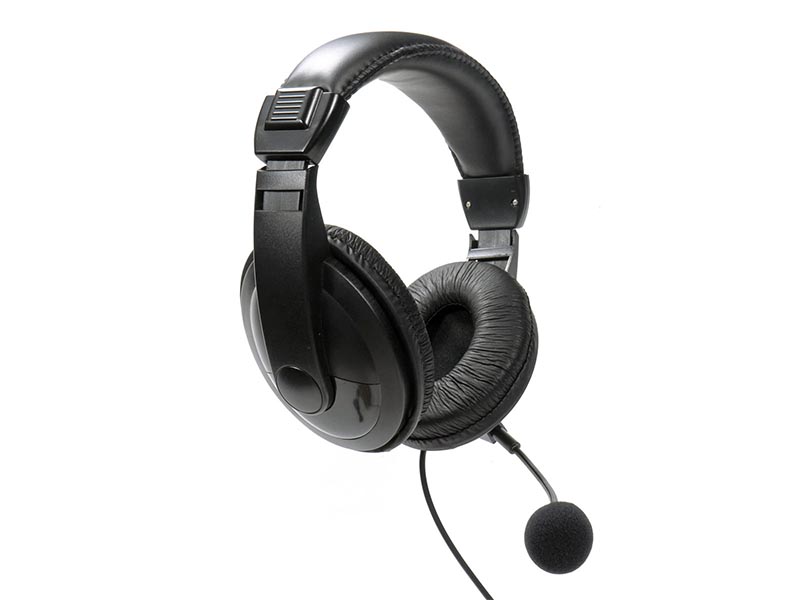 Headphones Fiesta FIS7510 w/Microphone USB Black