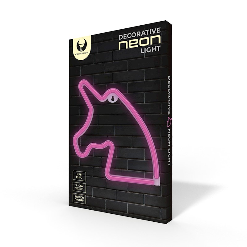 Wall LED Lights Neon Unicorn FLNE01 Pink