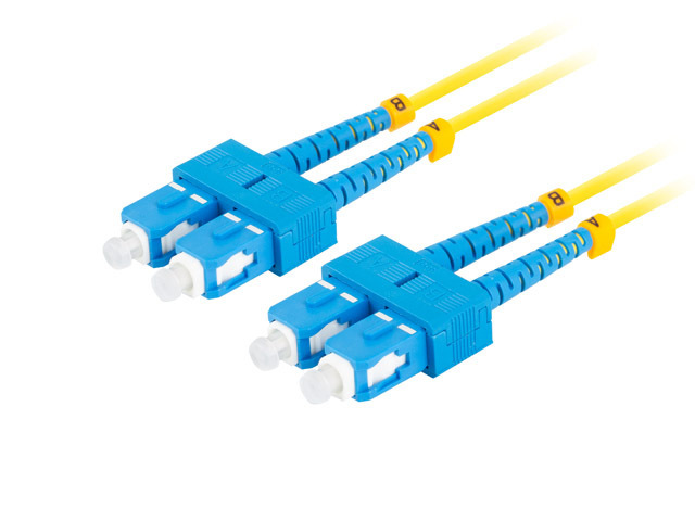Cable Fiber Optic Duplex SM SC/UPC-SC/UPC 2m Lanberg Yellow