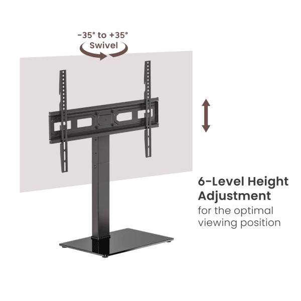 TV Floor Stand SBOX FS-306 Fixed w/Cable Management