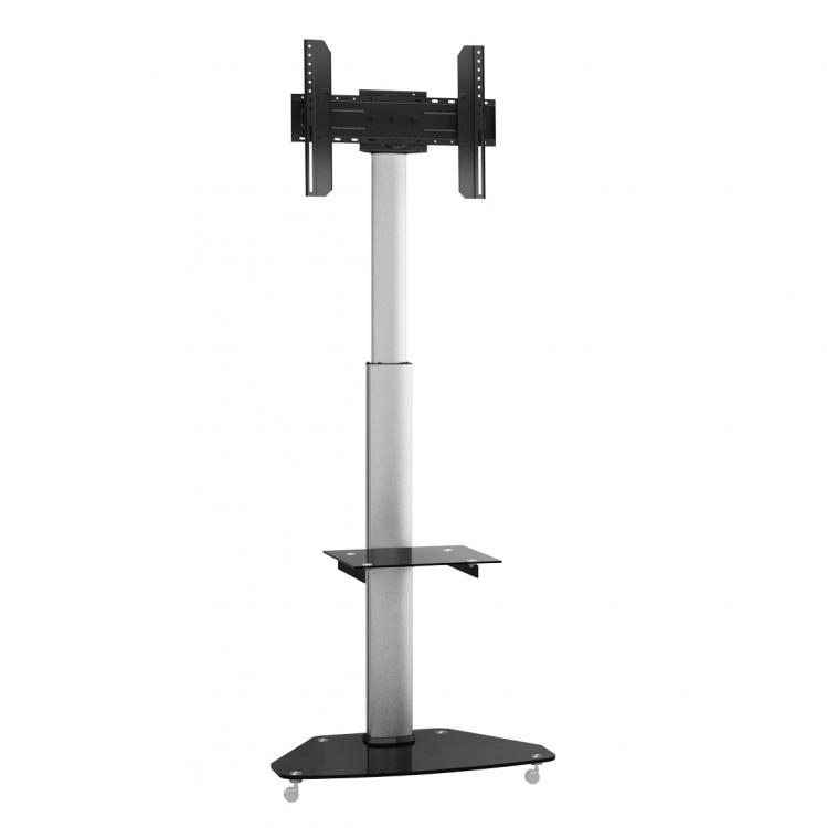 TV Floor Stand SBOX FS-500 37"-70" w/Wheels, Cable management, Shelf