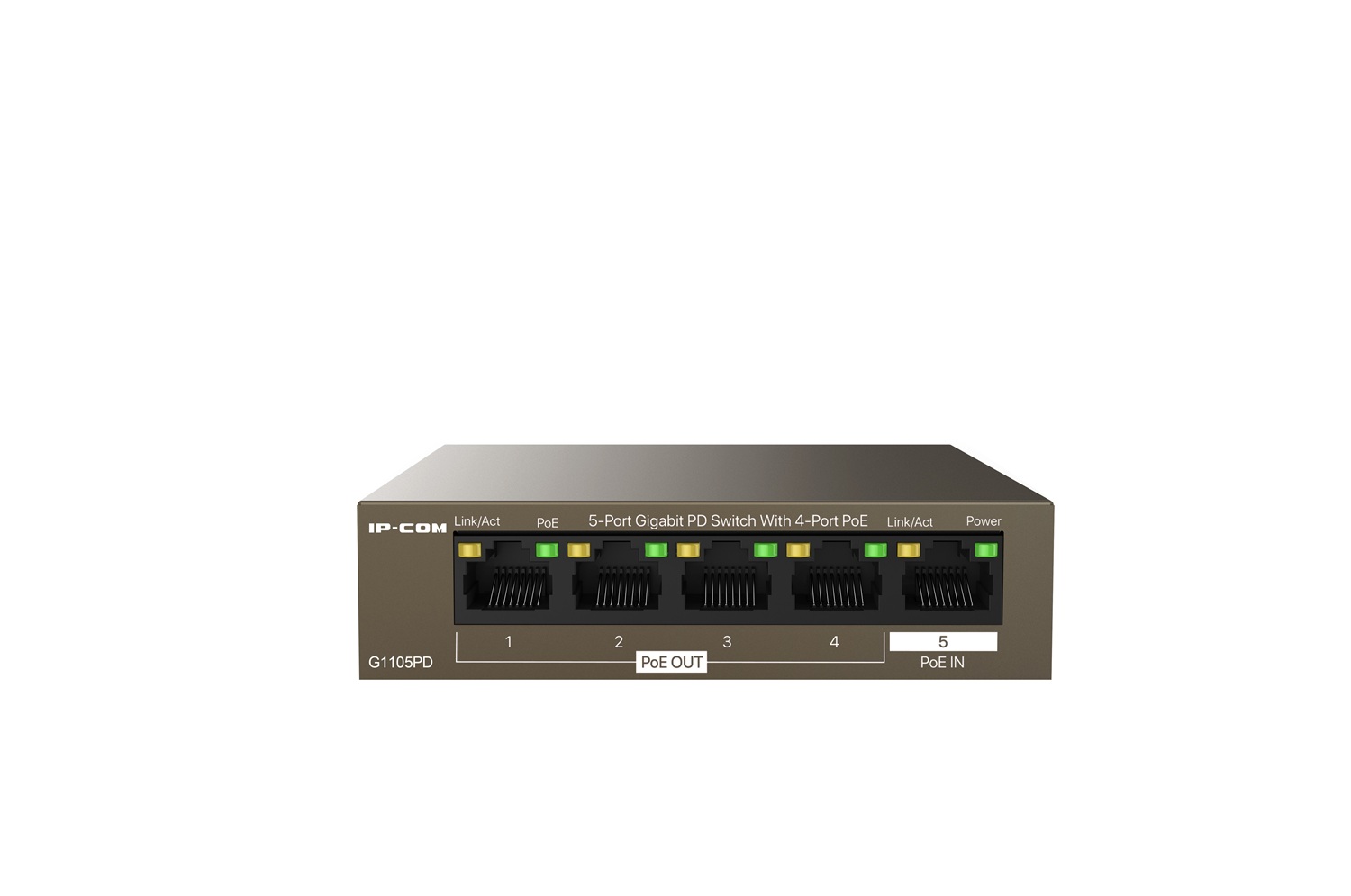 IP-COM Switch 5port Gigabit G1105PD w/4port PoE
