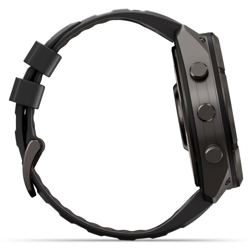 Garmin Smartwatch Fenix 9 Pro inReach AMOLED Sapphire 51mm Carbon DLC Titanium w/ Black/Gray Band