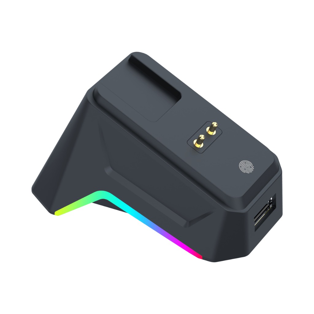Mouse White Shark Gaming Wireless Gawain 12000dpi RGB Black