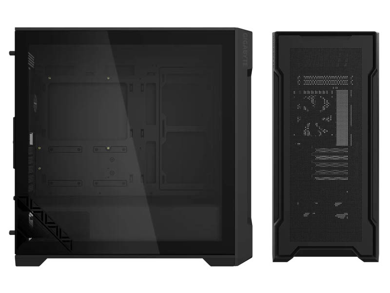 ATX Micro Case Gigabyte C102 GLASS w/2xUSB 3.0, 2x 120mm Fans Black