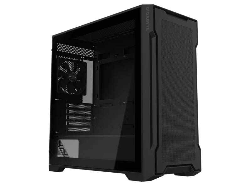 ATX Micro Case Gigabyte C102 GLASS w/2xUSB 3.0, 2x 120mm Fans Black