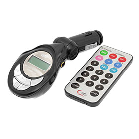 Wireless FM Transmitter 4in1 w/LCD Display & Remote FM-1002
