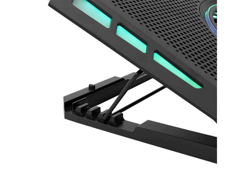 Notebook Stand White Shark Aurora up to 17.3" 5x LED Fans Gaming