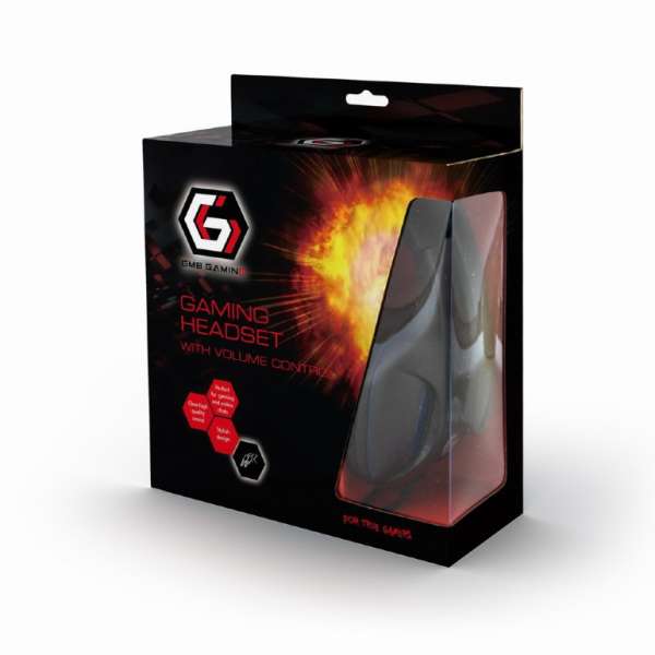 Headphones Gembird GHS-04 Gaming Matte Black w/Mic