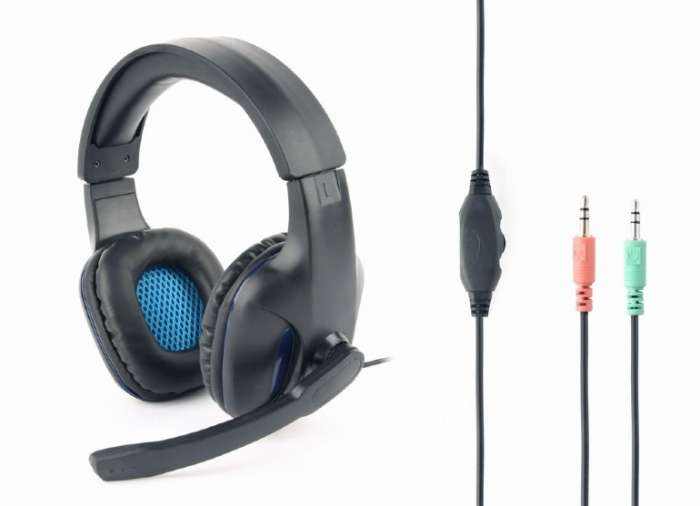 Headphones Gembird GHS-04 Gaming Matte Black w/Mic