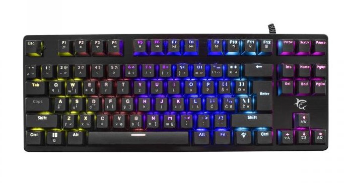 Keyboard White Shark Gaming Spartan TKL Mechanical Metal RGB YU