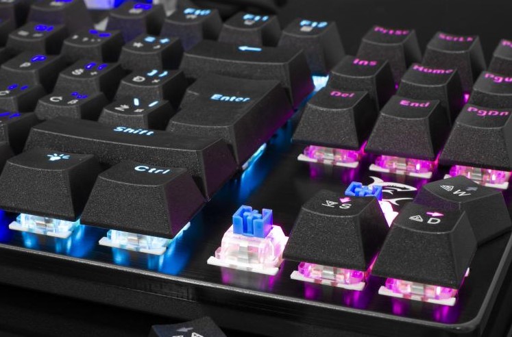 Keyboard White Shark Gaming Spartan TKL Mechanical Metal RGB YU