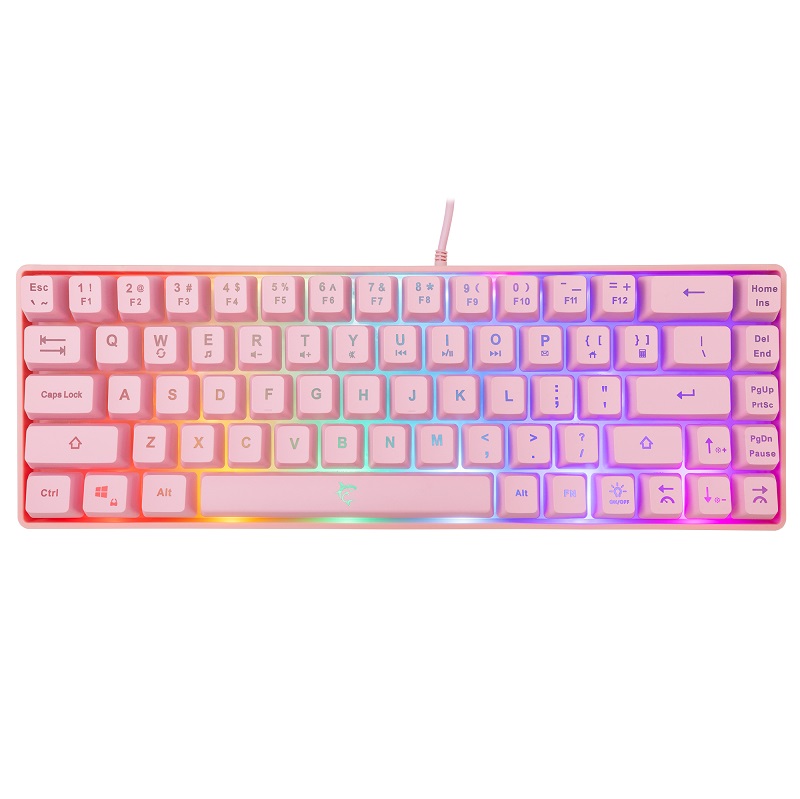Keyboard White Shark Gaming Ronin 60% RGB Pink