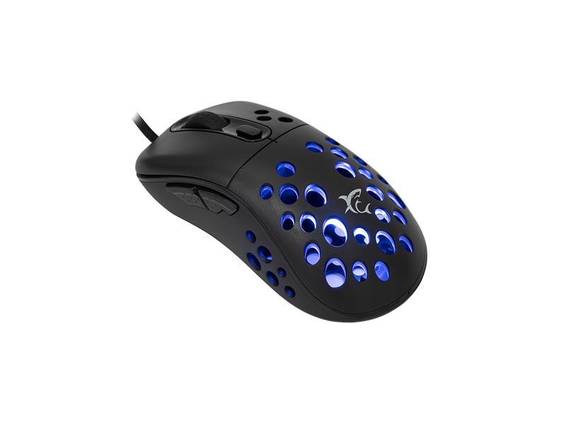 Mouse White Shark Gaming Azrael 12800dpi RGB Black