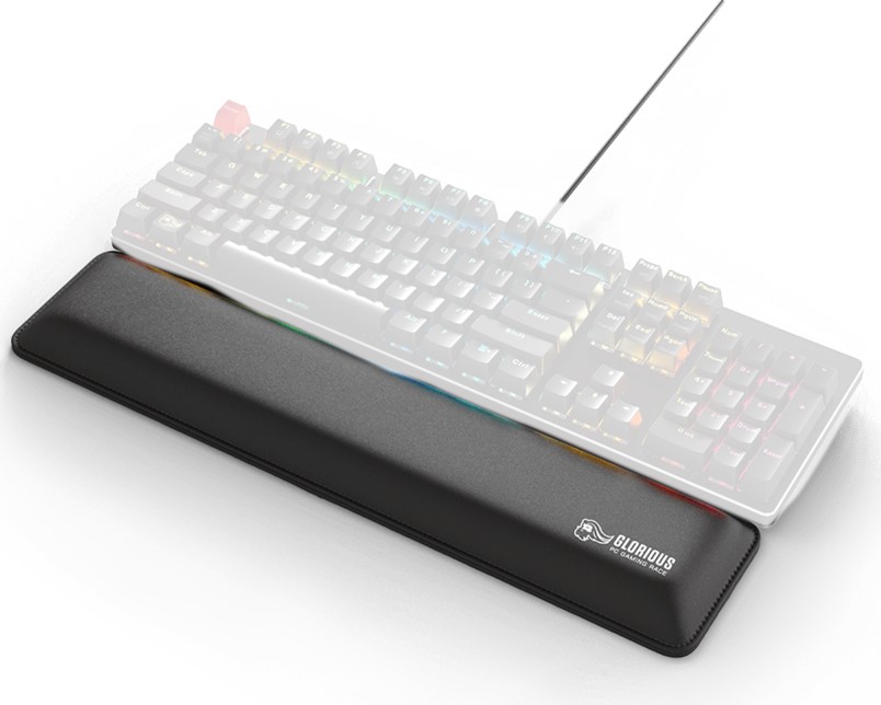 Wrist Pad Glorious Slim Ergonomic Full Size Keyboard Black Gaming