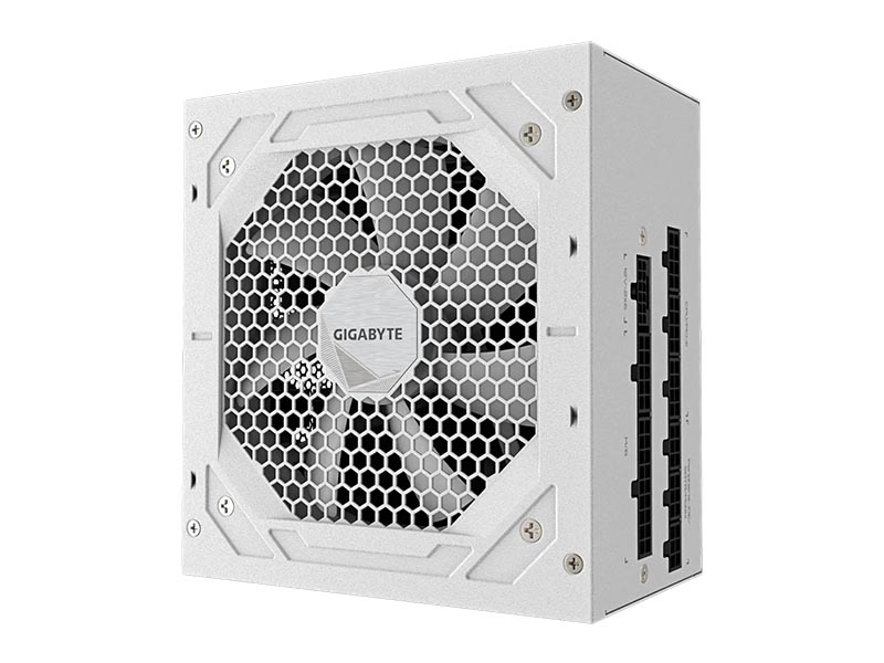 PSU 750W Gigabyte UD750GM PG5 ICE 80Plus GOLD, Modular,120mm Fan PCIe Gen 5.0 Ready 12VHPWR White