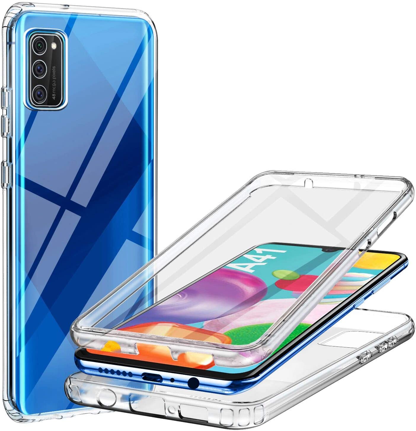 Case for Samsung A41 Clear Silicone Cover