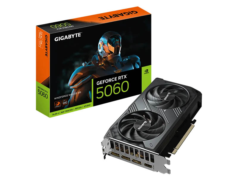 Gigabyte GeForce RTX 5060 WINDFORCE 2X MAX OC 8GB GDDR7 HDMI/3xDP/DX12U/PCIe 5.0