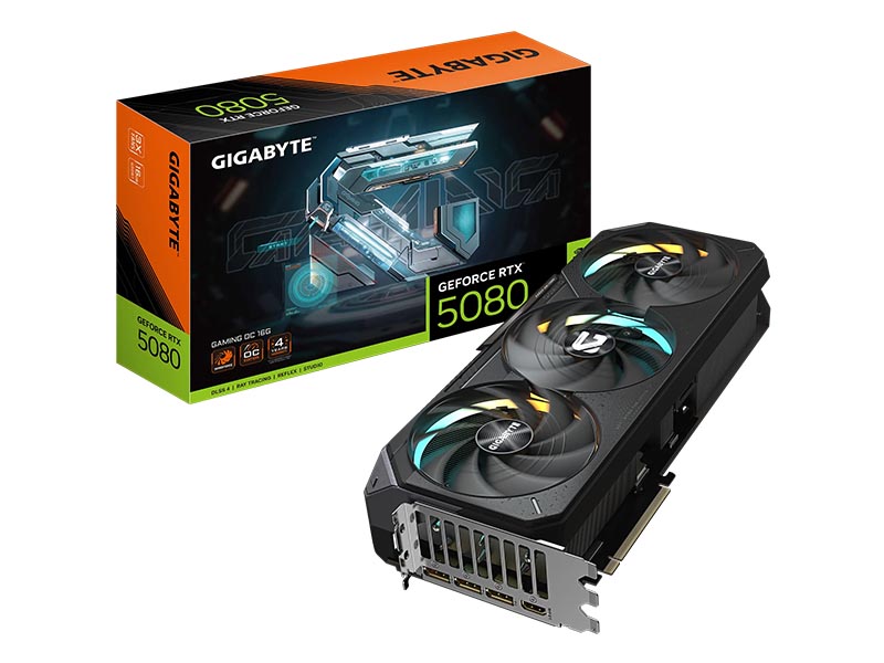 Gigabyte GeForce RTX 5080 GAMING OC 16GB GDDR7 HDMI/3xDP/DX12U/PCIe 5.0/WINDFORCE 3X