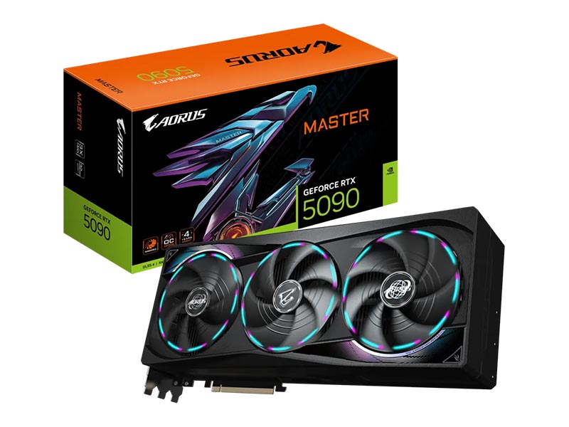 Gigabyte AORUS GeForce RTX 5090 MASTER 32GB GDDR7 HDMI/3xDP/DX12U/PCIe 5.0/WINDFORCE 3X