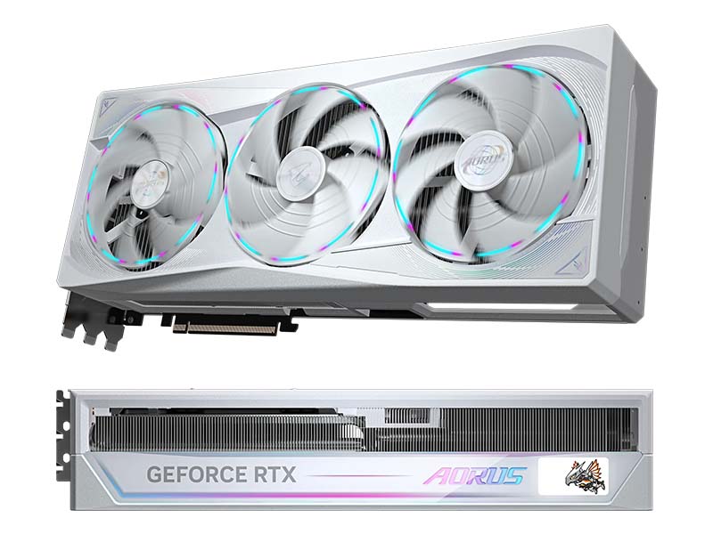 Gigabyte AORUS GeForce RTX 5090 STEALTH ICE 32GB GDDR7 HDMI/3xDP/DX12U/PCIe 5.0/WINDFORCE 3X White