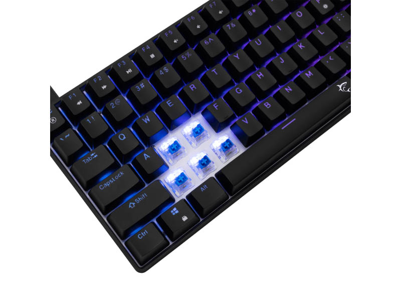 Keyboard White Shark Gaming Hamachi Mechanical RGB Black Blue Switch Hot-Swap