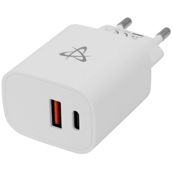 USB Universal Power Charger SBOX Type-C 20W 2xPort QC3 PD White