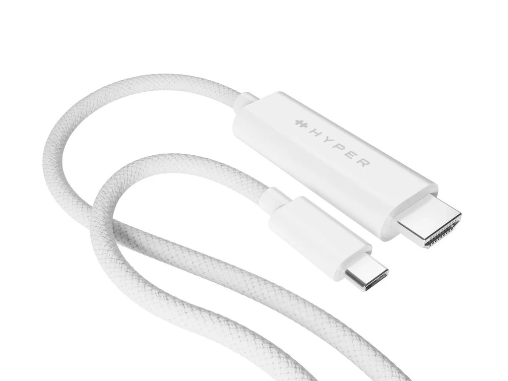 Hyper USB Type-C to HDMI 4K 60Hz 2.5m Cable White