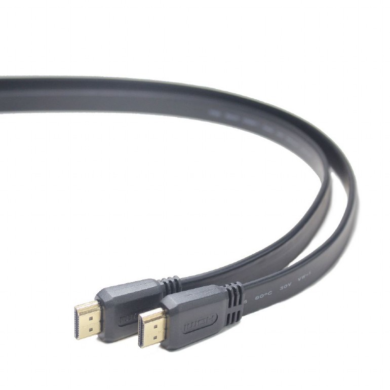 Cable HDMI M/M 1m v.2.0 4K Cablexpert Flat with High Speed Ethernet