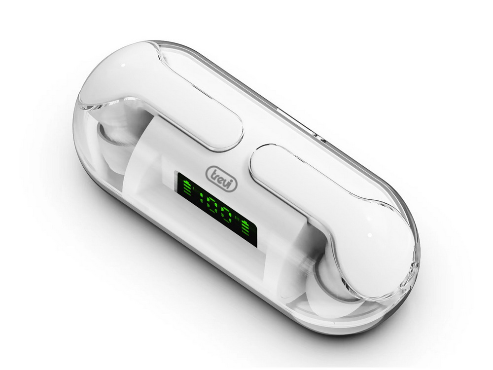 Earphones Trevi AirBuds Bluetooth w/Microphone HMP 12E08 White