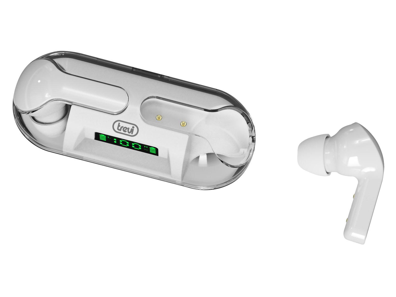 Earphones Trevi AirBuds Bluetooth w/Microphone HMP 12E08 White