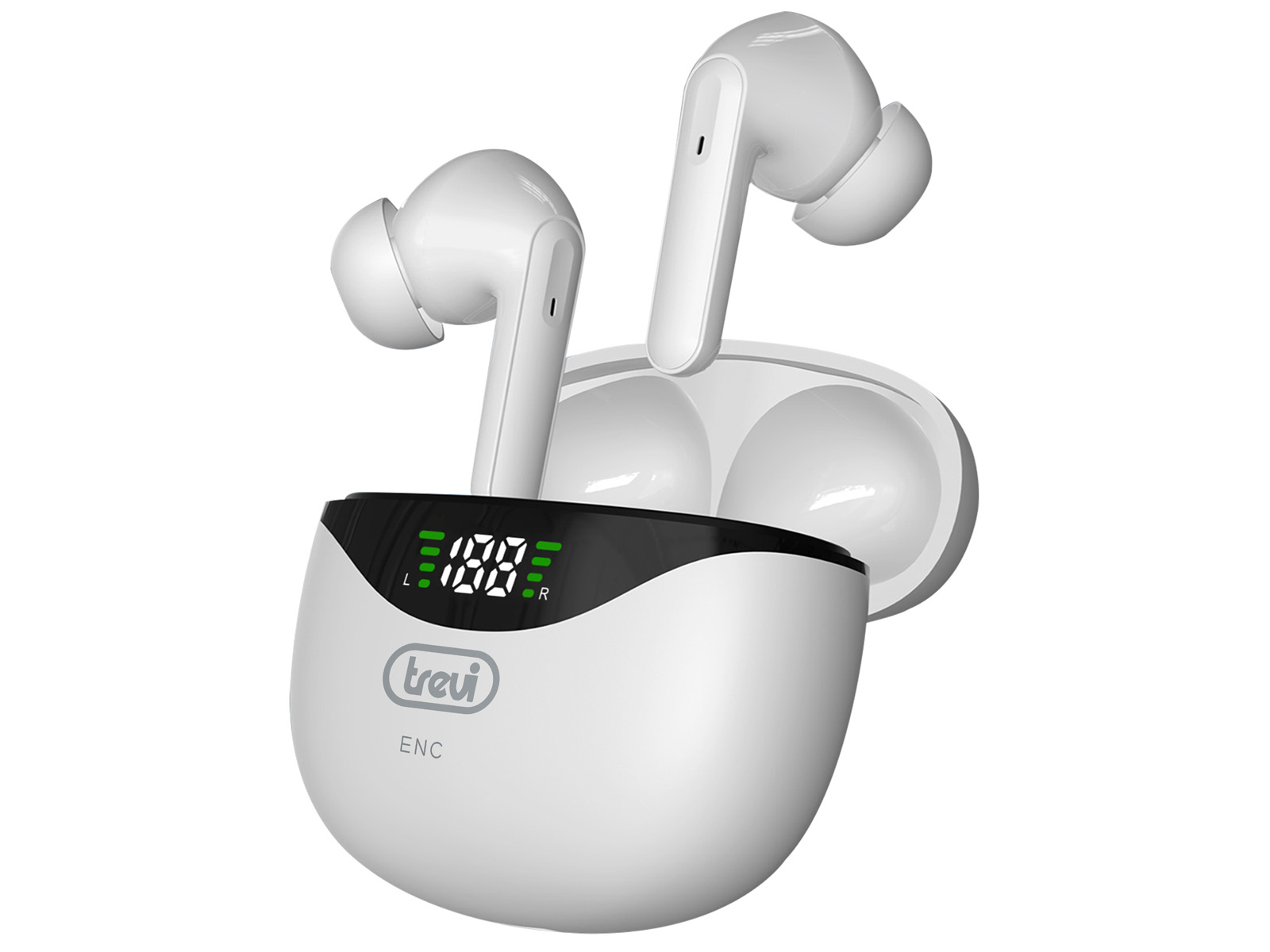 Earphones Trevi AirBuds Bluetooth w/Microphone HMP 12E40 White