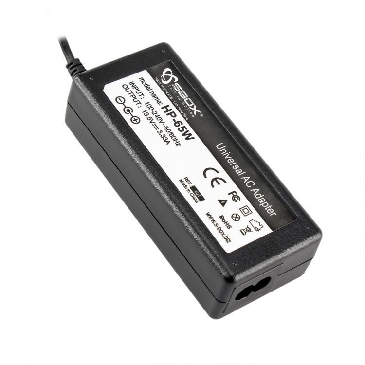 Notebook Power Adapter SBOX for HP 65W 19.5V 4.5/3.0mm - Compatible