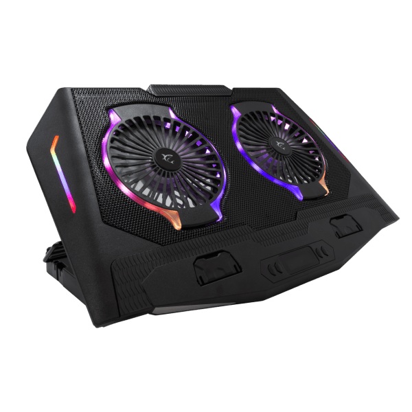 Notebook Stand White Shark Ice Shadow up to 17.3" 2x LED Fans Gaming