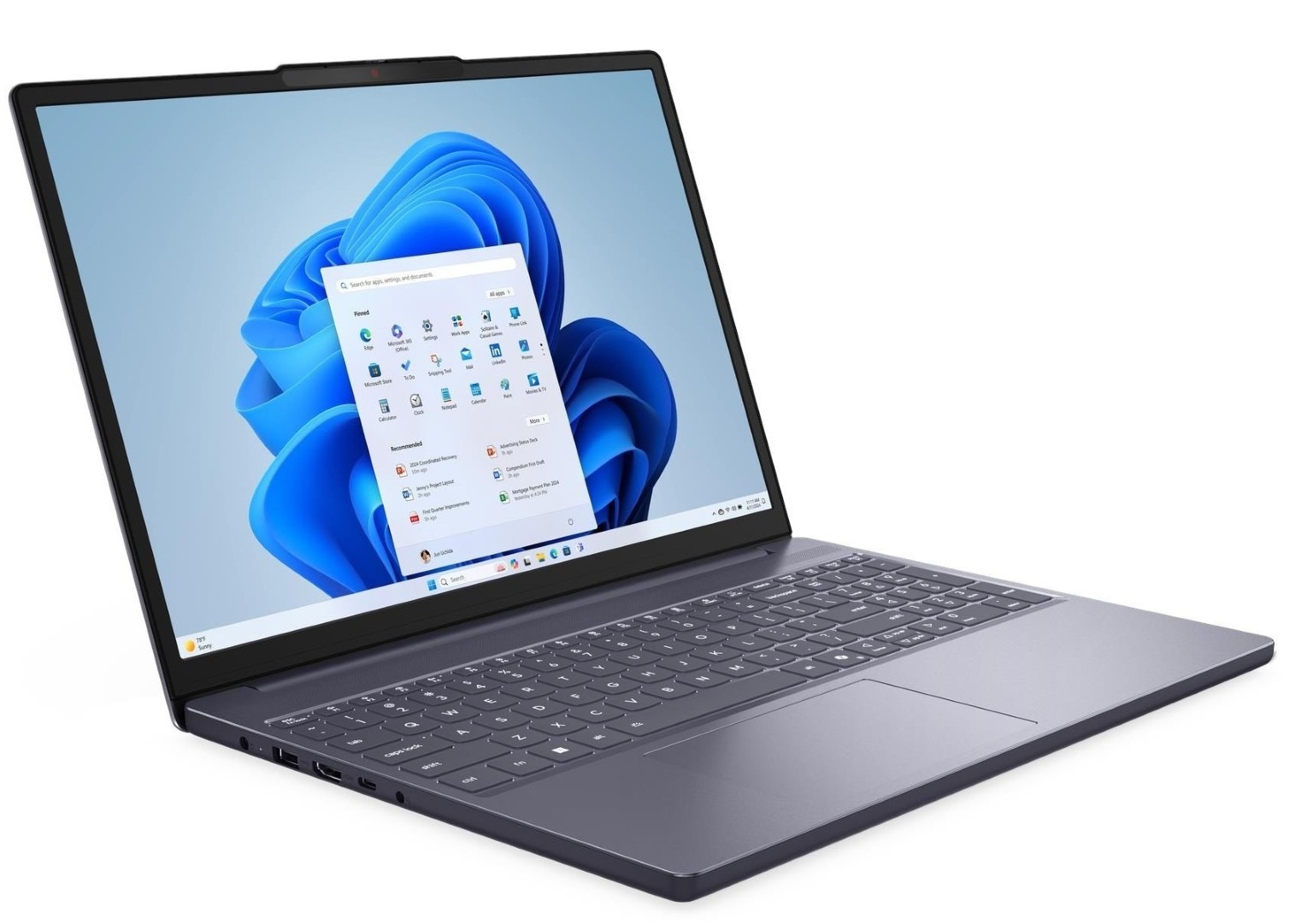 Notebook Lenovo IdeaPad Slim 3 Ryzen 7 7735HS/16GB/512GB SSD/15.3" WUXGA IPS/USB-C