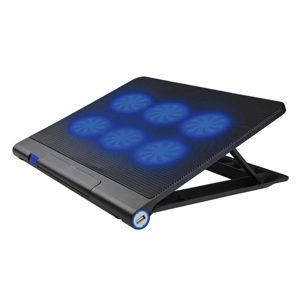 Notebook Stand Platinet PLCP6FB up to 17.3"/6x Fan/2xUSB/Blue Led
