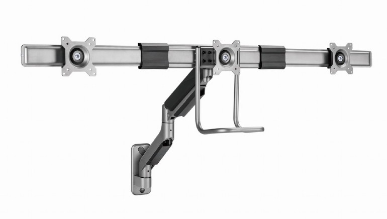 Monitor Wall Mounting Arm Gembird for 3 Monitors Adjustable