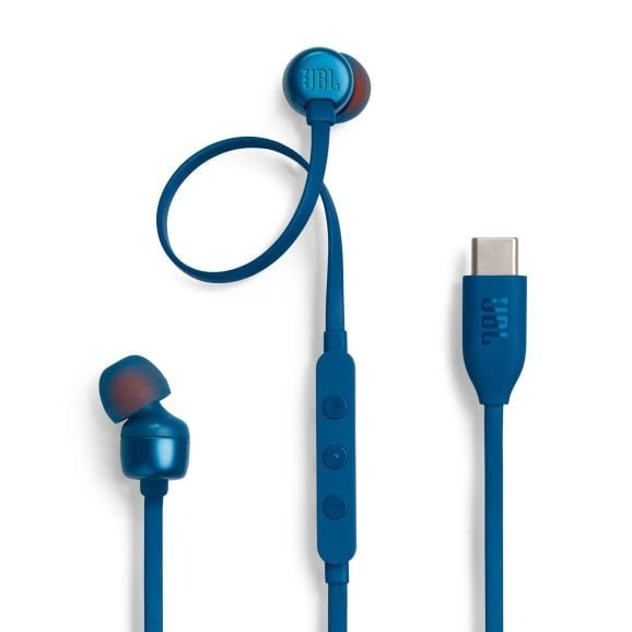 Earphones JBL Tune 310 Type-C w/ Microphone Blue